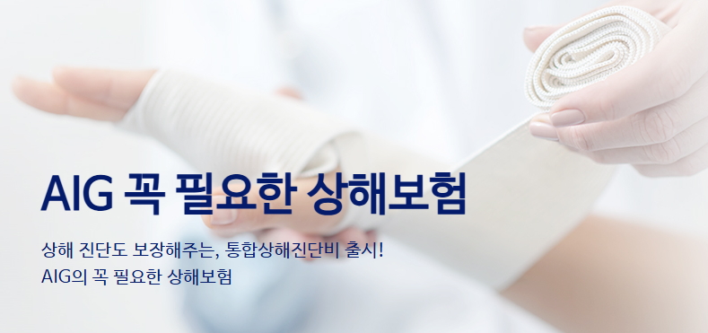 aig 꼭 필요한 상해보험
